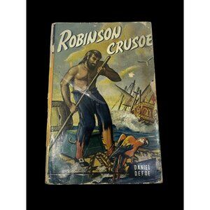 Vintage Giant Junior Classics Robinson Crusoe Daniel Defoe Paperback AS/IS
